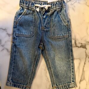 Little Co Lauren Conrad Baby Jeans 9M Organic Cotton Pull On Denim NWT